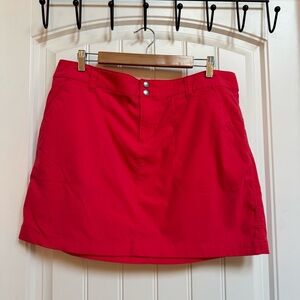 Columbia Dark Salmon Pink Omni Shield Technical Mini Skirt. Size 16W